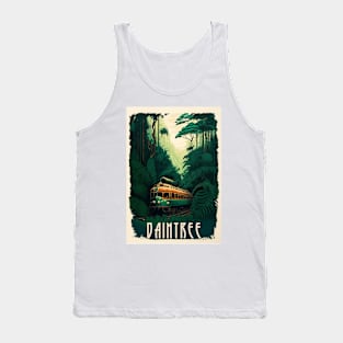 Daintree Rainforest Australia Vintage Travel Art Poster Tank Top